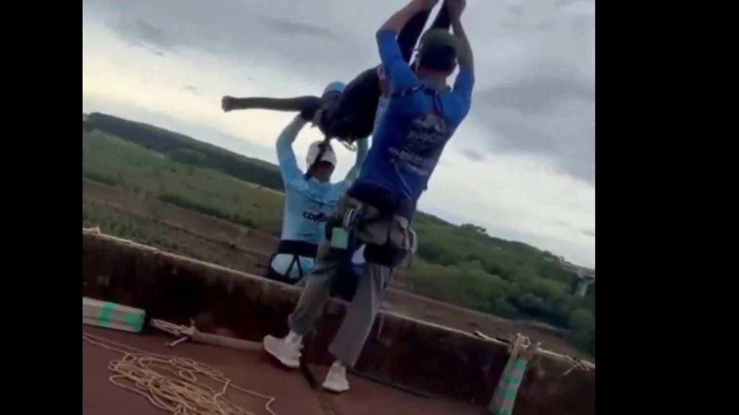 Woman falls to death in Brazil after bungee cord not attached